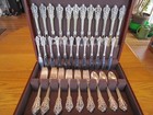 Perfect Wallace Grande Baroque Sterling Flatware Set-s-12 servers 80p mint  
