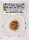 1987-d Pcgs Ms64rd     D Over Giant D     Unique 1c Error -- Full Red Lincoln Cent
