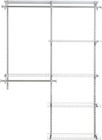Rubbermaid Configurations Deluxe Custom Closet Kit  4-8 Ft  Adjustable Metal Wir