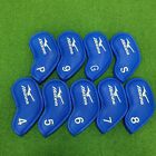 2024high White blue Mizuno Golf Club Cover Iron Cover 9pc Magnetic