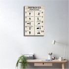 Improved Pain Scale Funny Canvas Art Poster Canvas Print Wall Art Picture Indoor