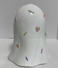 Nwt Matte Confetti Hearts Summerween Ghost Figurine Decoration Pastel Halloween