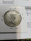 1956  50 Cent Piece Half Dollar Coin  80  Silver Canada  Very Nice Coin