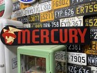 Antique Vintage Old Style Mercury Automotive Sign
