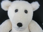 Jointed Handmade Faux Fur Stuffed Animal Cream Color Teddy Bear