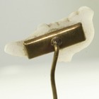 Victorian Antique Women s Ladie s White Glass Shoe Stickpin