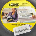 Lodge Chef Collection 8  Cast Iron Skillet - Black - Ergonomic Handles  Perfect
