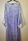Medieval Fantasy Velvet Gown   Hooded Robe Lavender Costume Ren Fair Renaissance