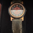 Harley-davidson Bulova Motor Cycles Wristwatch W  Harley-davidson Box