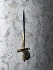 Antique Toledo Spain Enameled Rapier Dagger Knife 4 3 4    Letter Opener