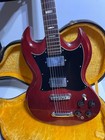 Vintage  70 s Sg Electric Guitar Made In Japan   rare   Transparent Cherry Red