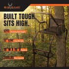 Big Game Warrior Dxt 17  Deer Hunting Ladder Climbing Tree Stand W flex-tek Seat