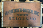 Vintage Anheuser Busch Budweiser Wooden Beer Crate Box