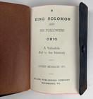 King Solomon   His Followers Ohio 1971 Masonic Ritual Cipher Code Pocket Book