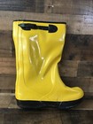 Yellow Slush Boots Size 11 New Rubber Waterproof Safety Bar Tread Sole New