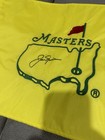 Jack Nicklaus Signed Undated Masters Flag Bas Coa Loa Augusta National Mint 9