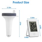 Wireless Pool Thermometer Digital Floating Water Temp Monitor Lcd 200ft