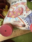 Vtg 1962 Fisher Price Usa Merry Mousewife Wood Pull Toy Sweeping Mouse -  Works