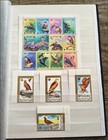 Birds Stamps Collection From Various Countries     Organized In Stamps Stock Book