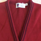 Vintage American Airlines Cardigan Sweater Womens Small Red Button V Neck  