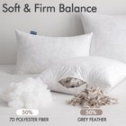 Euro Pillow Inserts 26x26 Inch Set Of 2  Feather Mix Polycotton With Cotton F   