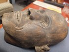 Wood Tribal Mask Vintage Face Carving