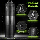 3 28ft Heavy Punching Bag Set W  Gloves Hanging Boxing Mma Training Gym