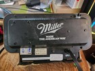 Vintage 1985 Miller Beer Lighted Clock  made The American Way  Bar Sign Working