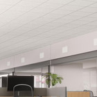 2 Ft  X 2 Ft  Radar Basic White Square Edge Lay-in Ceiling Tile  Case Of 4  16 S
