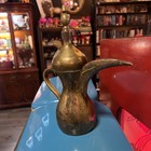 Rare Vintage Antique Brass Middle Eastern Handmade Dallah Coffee Tea Pot Arabic