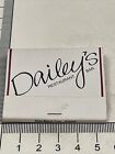 Vintage Matchbook Cover  Dailey   s Restaurant Bar   Atlanta  Ga  Gmg  Unstruck