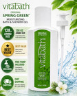 Vitabath Spring Green Shower Gel 128 Oz Jumbo Moisturizing Body Wash Pump