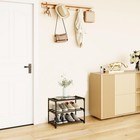 Metal Stackable Small Shoe Rack Organizer  Narrow Shoe Racks For Closets Entr   