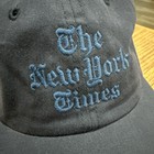 The New York Times Adult Navy Blue Adjustable Hat Embroidered Logo Vintage