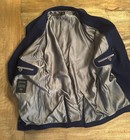 Hugo Boss Sportswear Tailored Double Breasted Navy Blazer 44r Italian Fabric