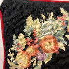 Vintage 1991 Imperial Elegance Needlepoint Pillow Peking Handicraft Floral Fruit