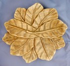 Hand Carved Mango Leaves Relief Mango Wood Serving Tray  Dish  12    X 11    Decor