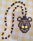 Five Nites At Freddys Fnaf Kandi Perler Beads 19  Necklace Rave Edc Scene-new