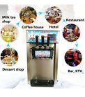 Commercial Soft Ice Cream 3 Flavor Steel Frozen Yogurt Cone Maker Machine