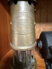 Antique Brass British Coal Mining Miners Lamp Aberaman Colliery Wales Uk