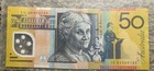 Australian Banknote  50 Circulated Gold Polymer Prefix Ic 09684 185 Authentic