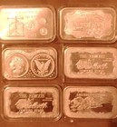 Vintage 1 Oz Silver Bars Motherload Mint Six Bars   999 Fine