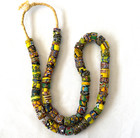 Antique Venetian Millefiori African Trade Bead Necklace 78 Glass Beads 32 5 