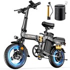 Dttzh A12 Lightweight Folding Ebike 2000w 52v 40mph 14  Electric Bike For Adults