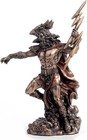Zeus The Greek God Of The Sky Cold Cast Resin Bronze Finish Sculpture Figurine