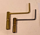 Lot Of 2 Antique Crank Tall Case Grandfather Clock Keys Marked 5   5 Lot  s