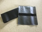 1 New Black Vinyl Checkbook Cover With Duplicate Flap 