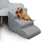 3 Steps High Density Foam Dog Stairs Ramps non-slip Pet Steps For Older 