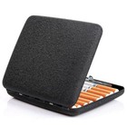 Matte Black Metal Cigarette Case Box Holder For 20 King Size Cigarettes Men Gift