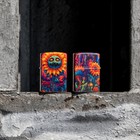 Zippo Spooky Sunflower Design Tumbled Brass 540 Fusion Windproof Pocket Light   
